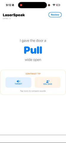 LaserSpeak - Accent Reduction iPhone screenshot