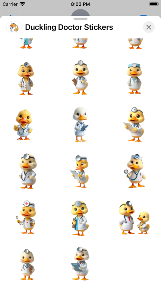 #2. Duckling Doctor Stickers (iOS) 来自: Paul Scott