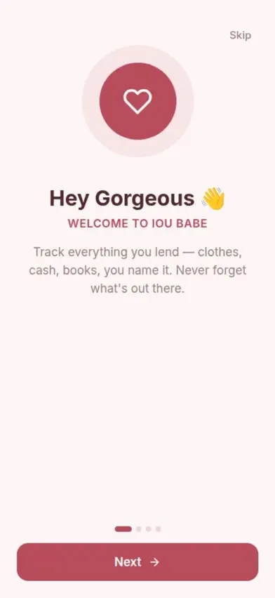 IOU Babe screenshot 1