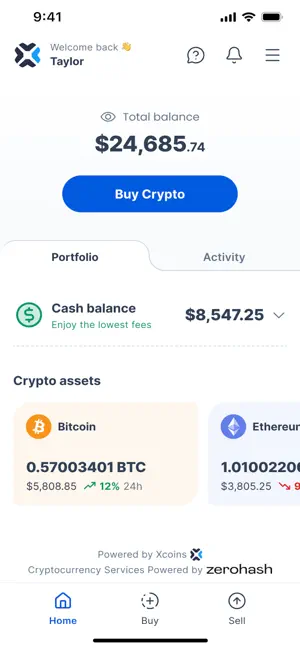 Xcoins.com: Buy & Sell Crypto screenshot 1