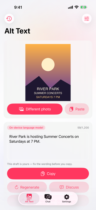 Alt Text Intelligence Screenshot 1 of 5