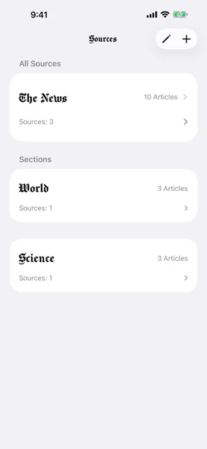 Newspaper+ screenshot 1