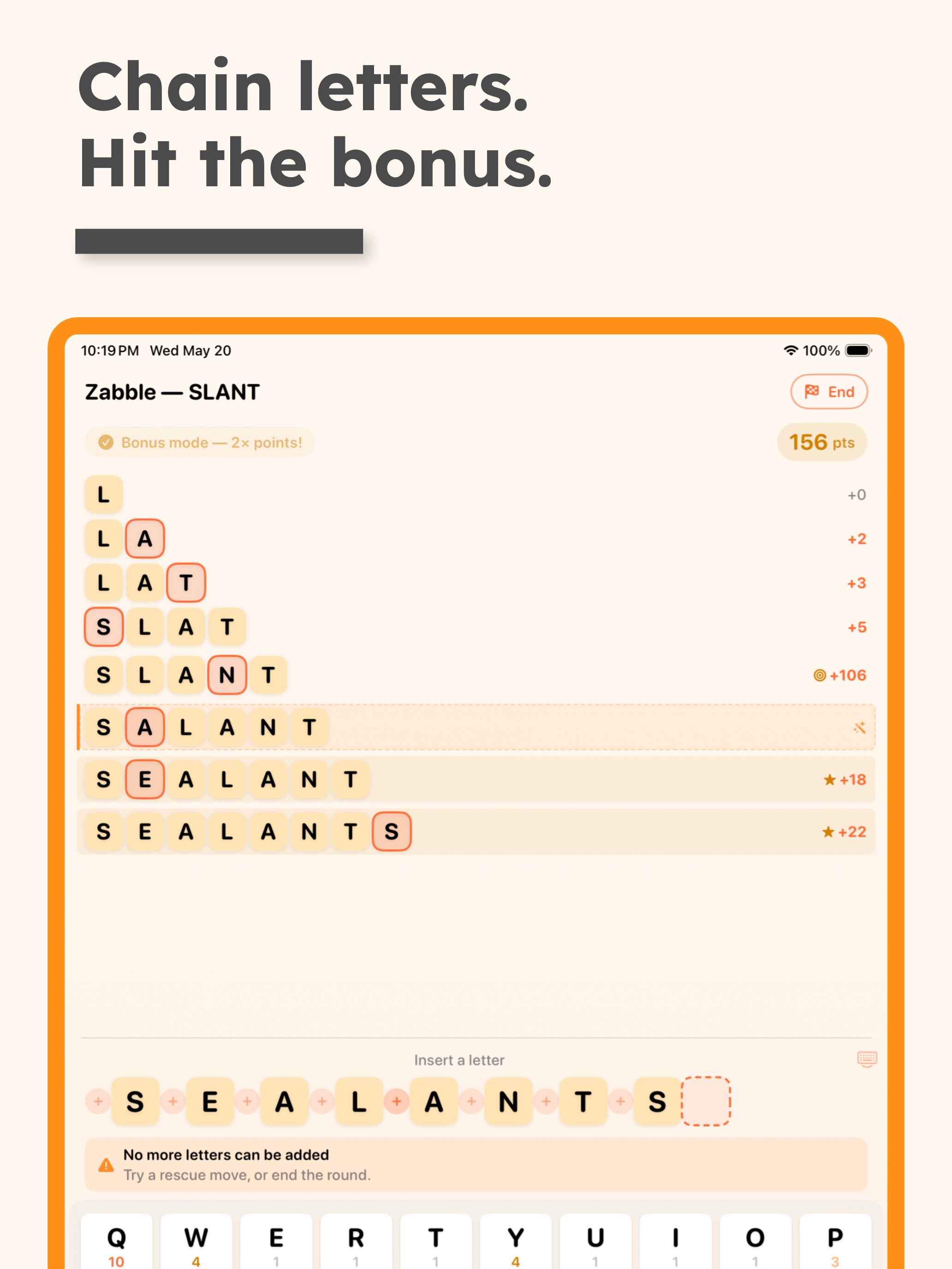 Zabble - Word Chain Puzzle screenshot 8