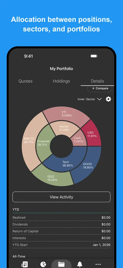 My Stocks Portfolio & Market ekran görüntüsü 5 / 6