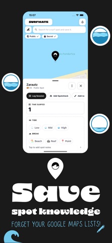 Surfmate - surf, log, connect screenshot