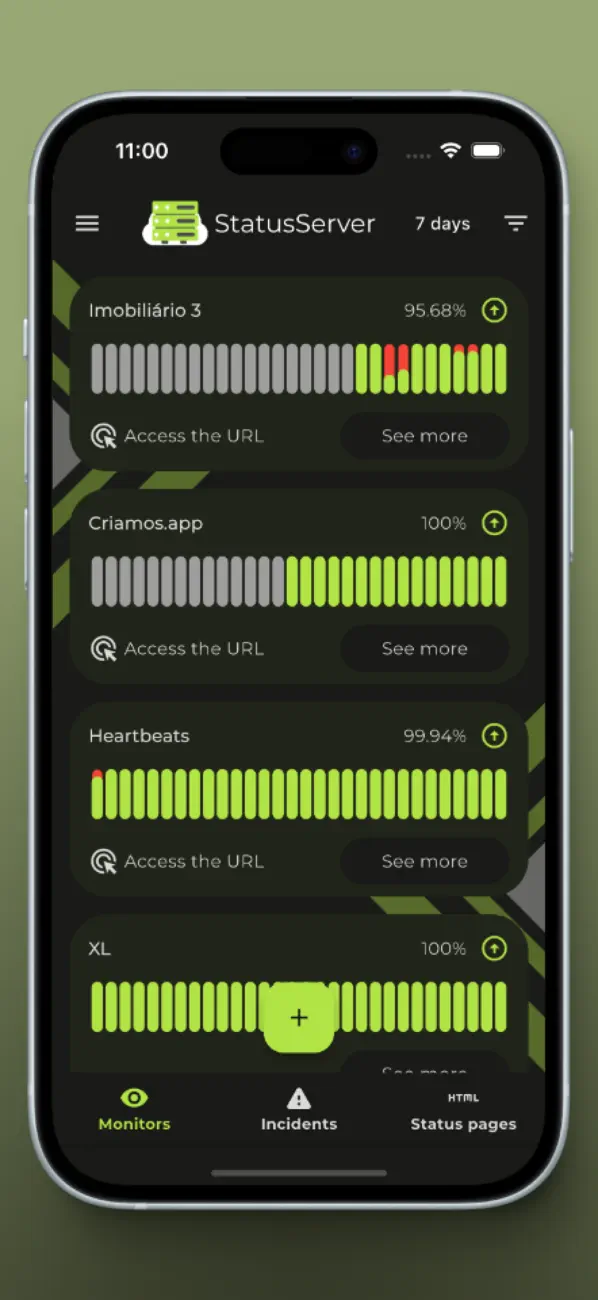 #1. Status Server Online (iOS) Podle: Steeve bernard Barthelemy
