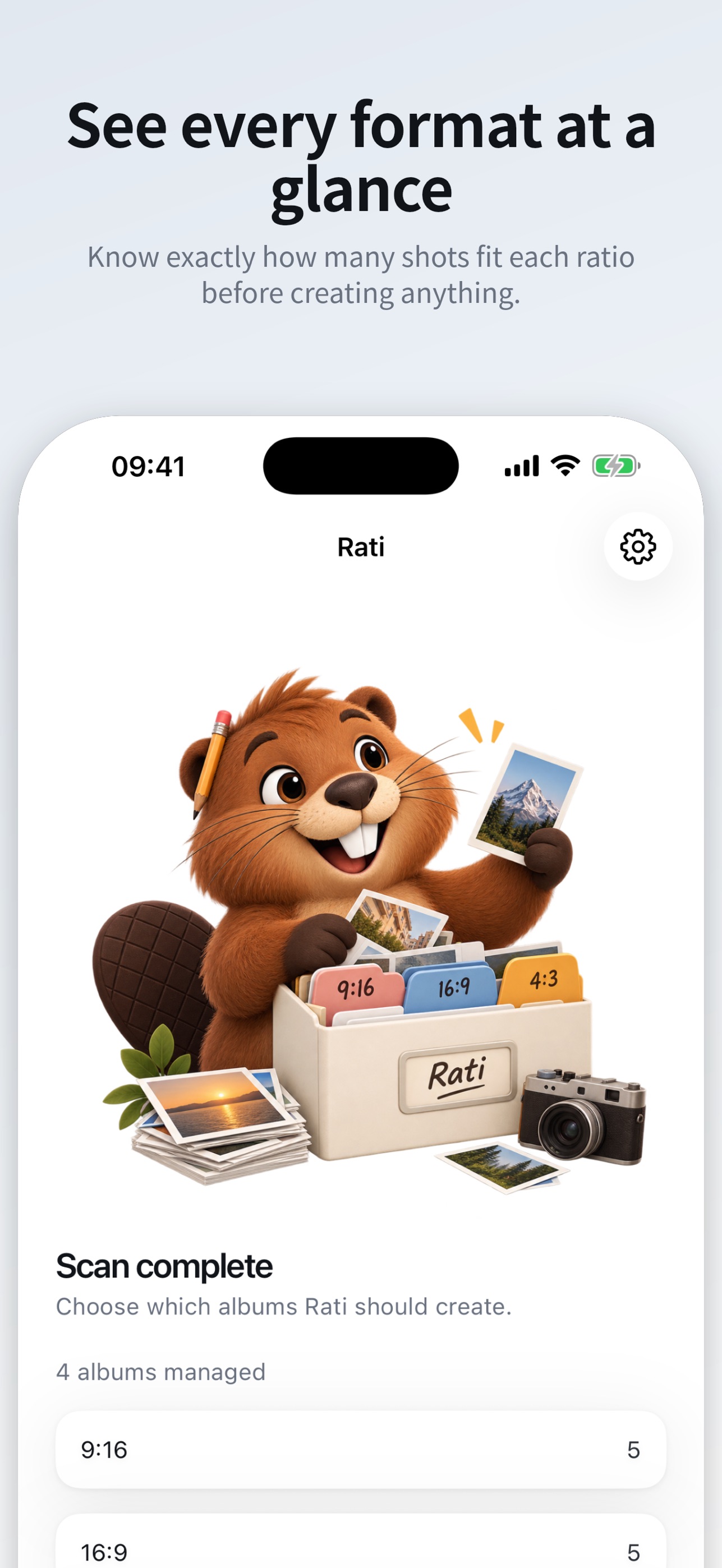 Screenshot 1 of Rati: Photo Ratio Albums