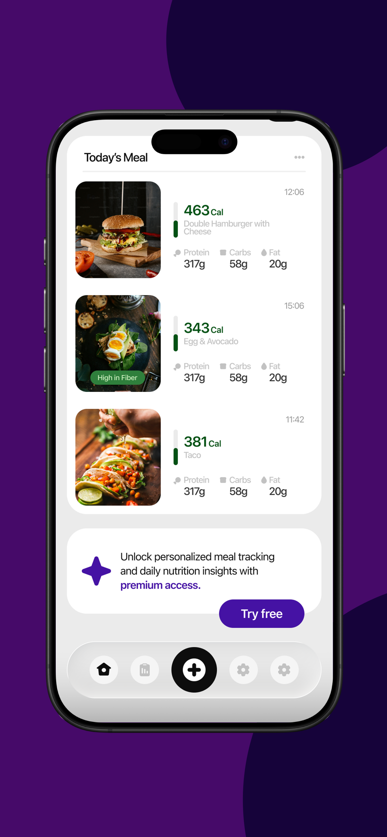 Açaí - Nutrition Tracker screenshot 4