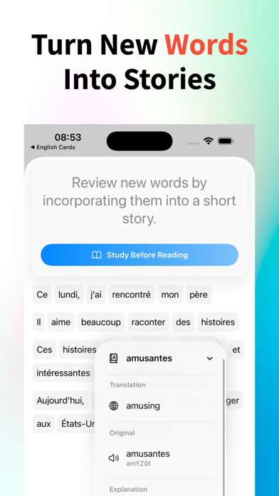 Flashcards - Learn French iPhone screenshot 4 - Education app