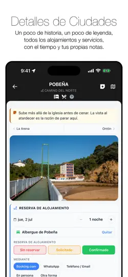 Captura de pantalla de Wise Pilgrim Camino Del Norte en iPhone 3