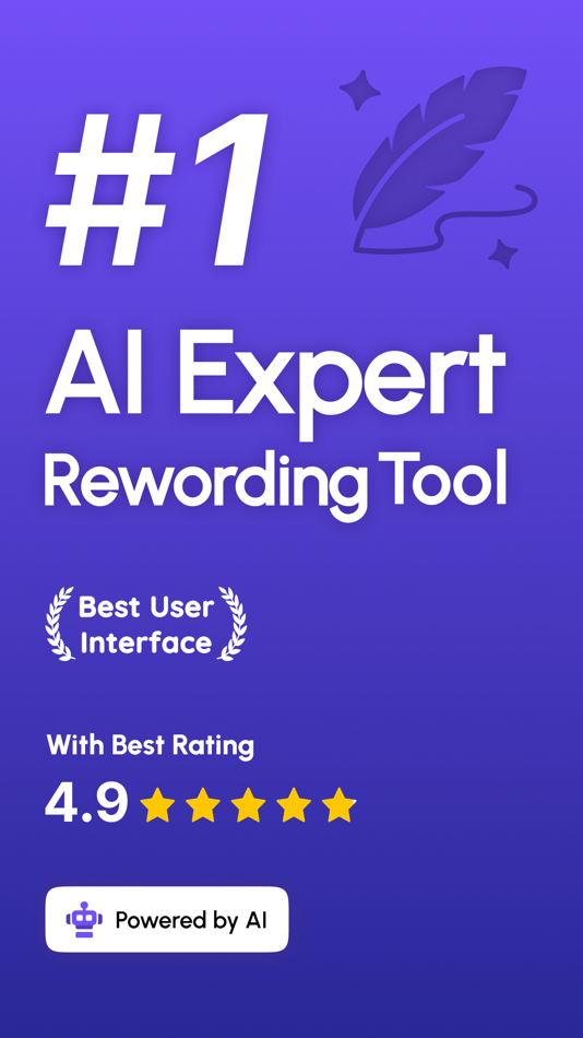 #1. Paraphrase - AI Reword Tool (iOS) 由: talha rehman