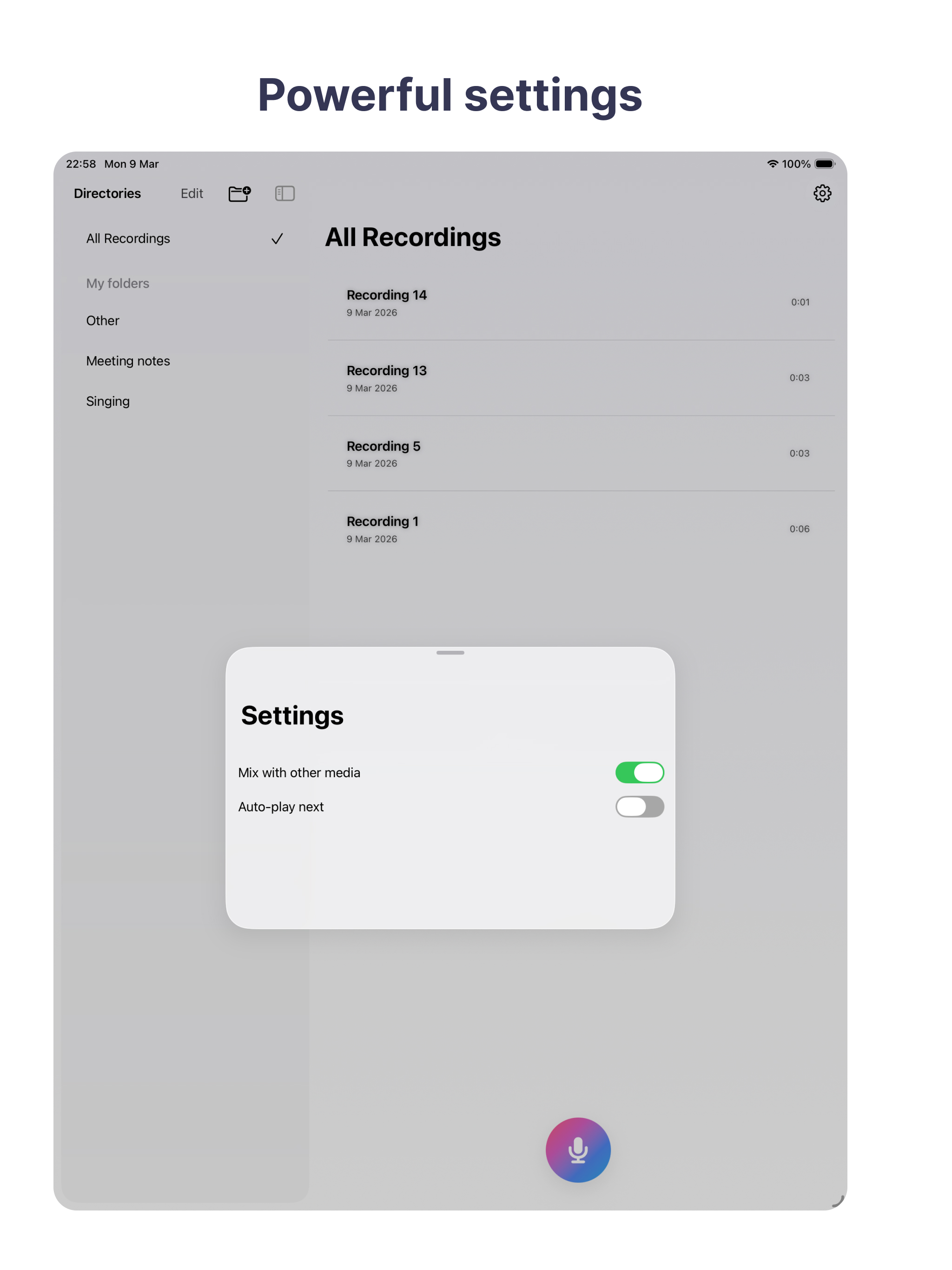 Voice Notes - Audio recorder screenshot 10