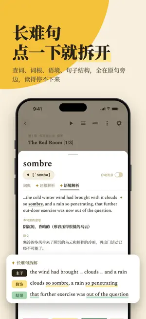 灵瓜背单词-雅思四六级考研英语小说名著阅读 screenshot 3