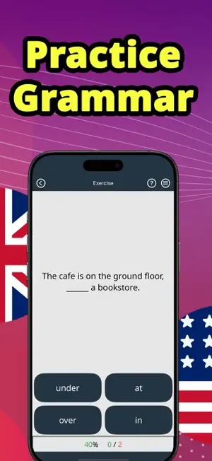 Learning English: Prepositions screenshot 3
