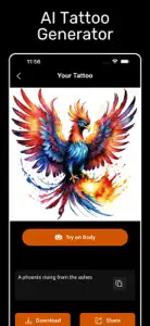 Tattoo AI : Tattoo Generator screenshot #2 for iPhone