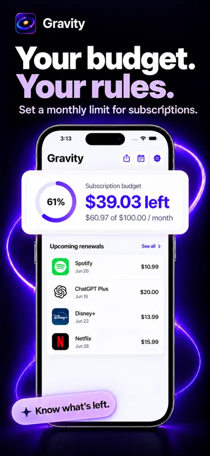 Abos kündigen: Gravity ekran görüntüsü 4 / 6