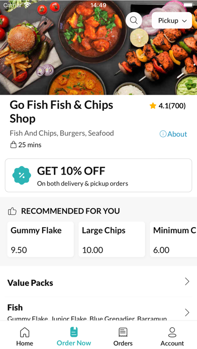 Go Fish Fish & Chips Shop. Screenshot