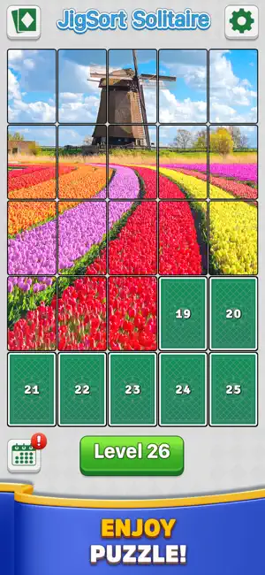 Jigsolitaire Jigsort Puzzle screenshot 2