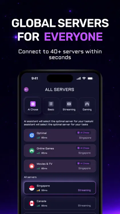 Screenshot 3 von 5 zu AAA VPN - AI Smart Proxy