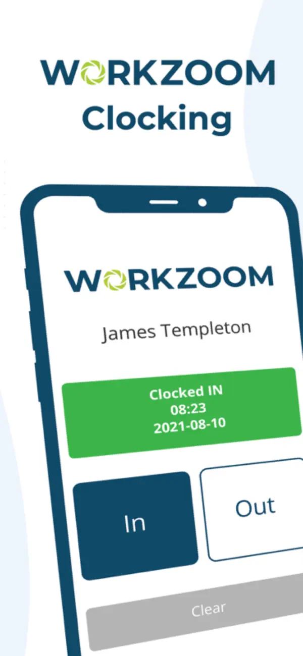 Screenshot #1 pour Workzoom Clocking
