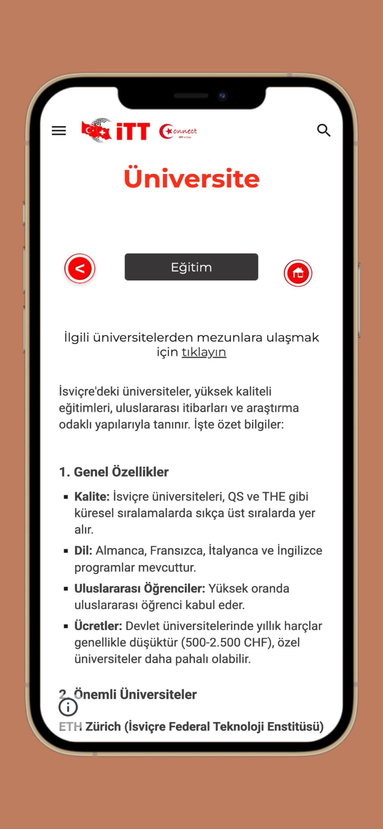 ITT-rehber screenshot 3