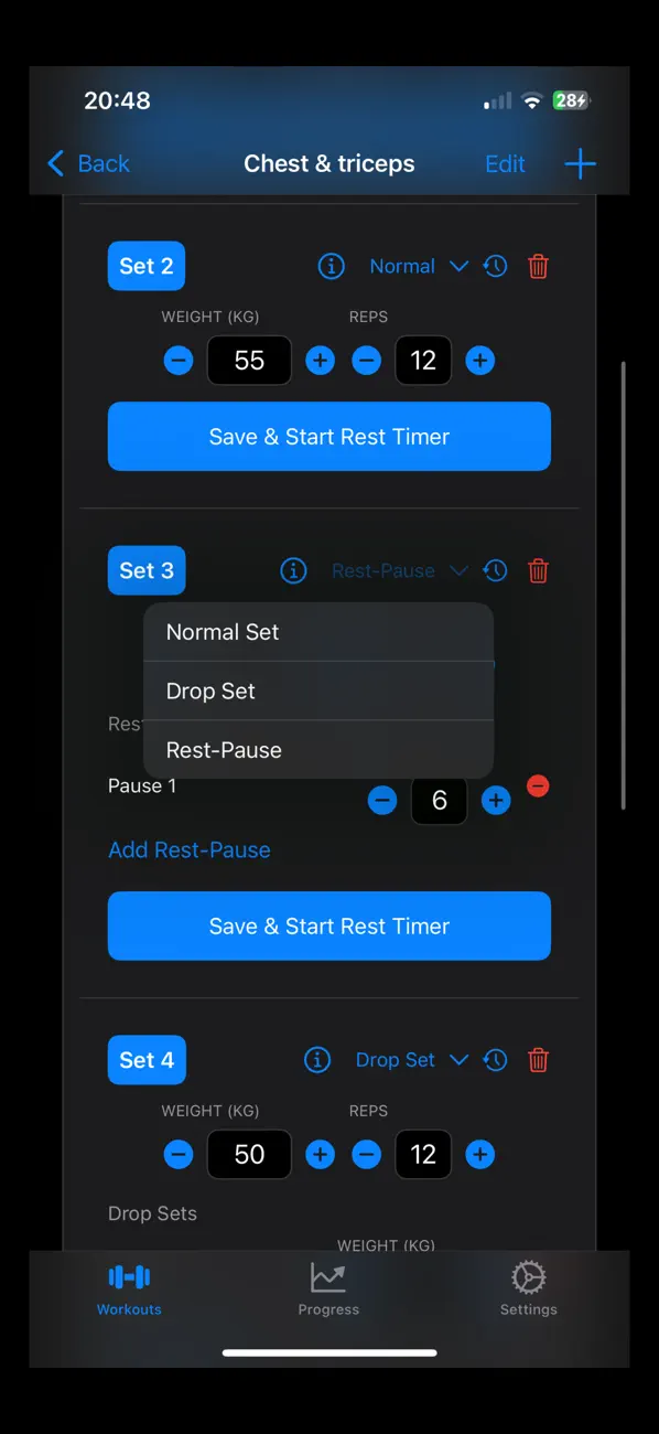 Screenshot #3 pour WorkoutMaker