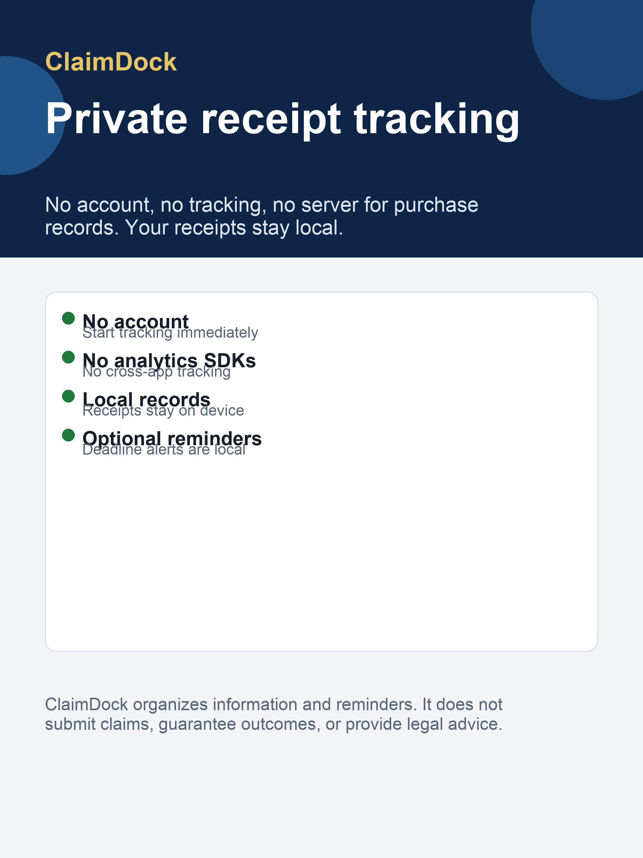 ClaimDock iPad screenshot 5 of 5