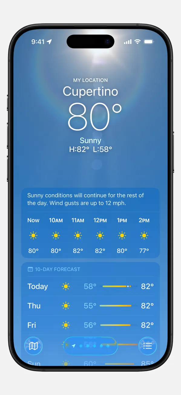 #2. Weather (iOS) Av: Apple