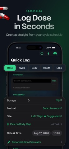 PepLedger – Peptide Tracker Screenshot 3 of 6