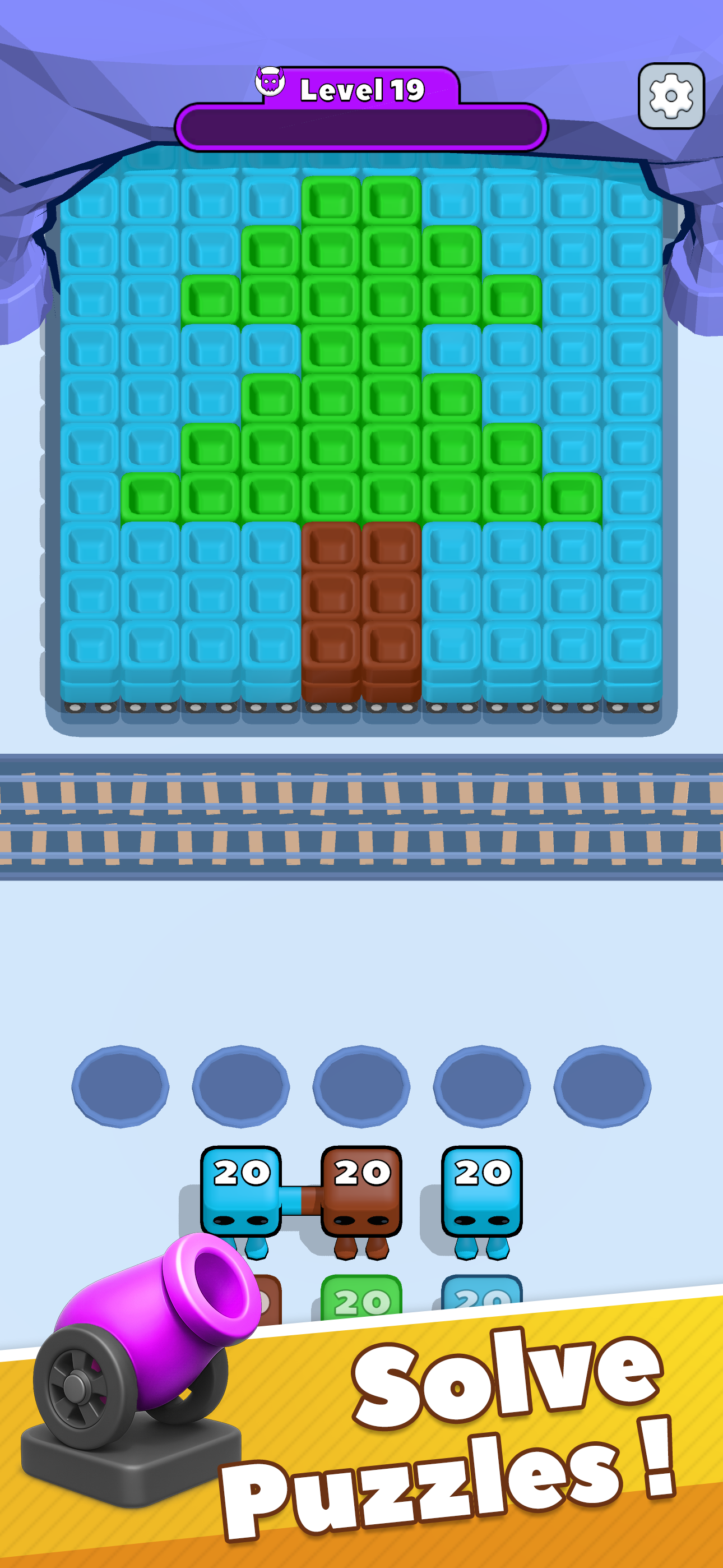Color Blast 3D : TramCar