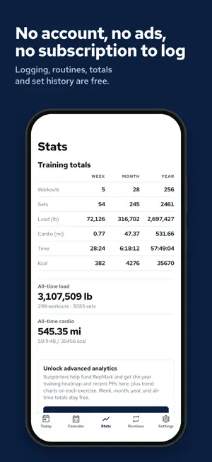 RepMark: Gym Workout Log screenshot 2