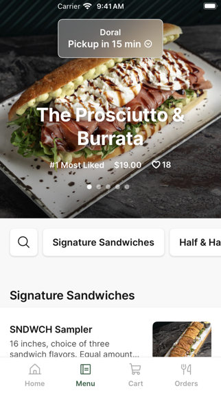 SNDWCH Miami iPhone screenshot 2 - Food & Drink app