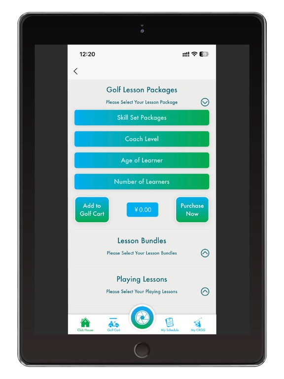 CRGG-Golf iPad screenshot 2 - Sports app