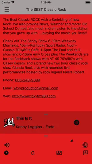 WFXY 98 Rock screenshot 3
