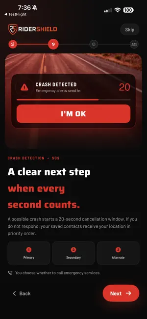 RiderShield screenshot 2
