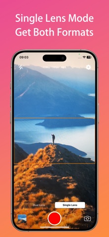 Dual Cam Recorder Pro One Take iPhone screenshot