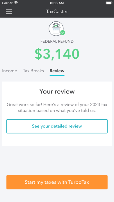 TaxCaster: Tax Calculator Screenshot