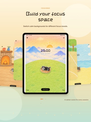 FocusPal - Pomodoro Timer iPad screenshot
