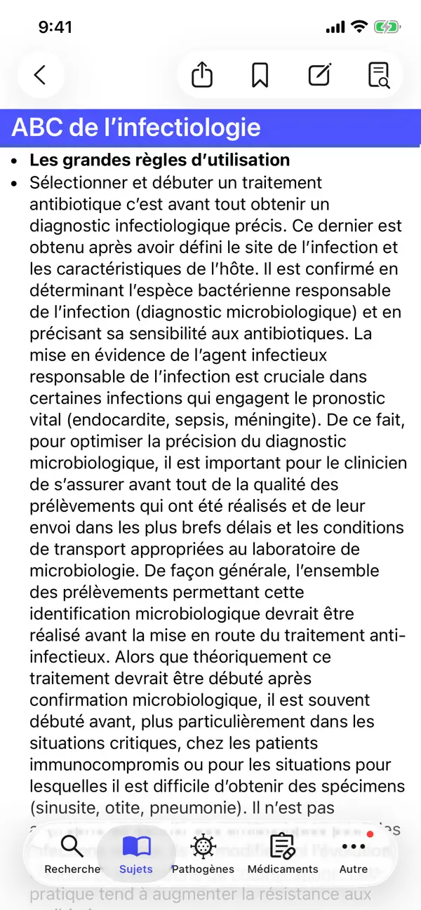 Screenshot #2 pour Antibiothérapie Pédiatrique