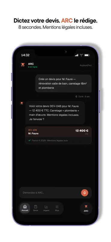 KRYVA — Gestion artisan BTP screenshot 6 of 8