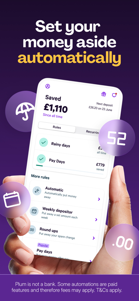 Plum: Smart Saving & Investing screenshot 2