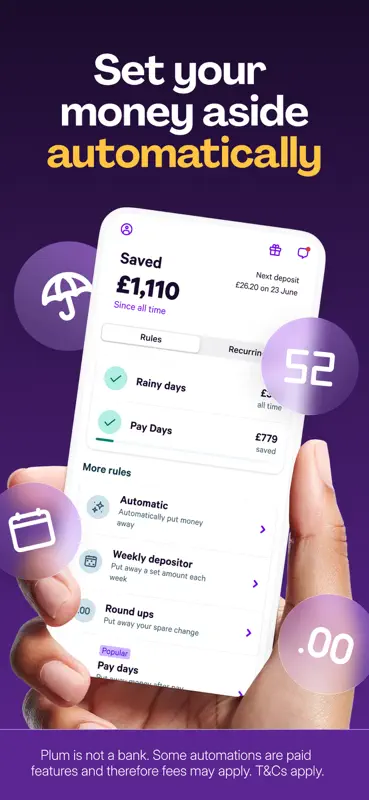 Plum: Smart Saving & Investing screenshot 2 of 8