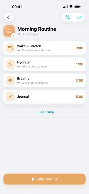 Just One Minute: Routine Timer screenshot 2