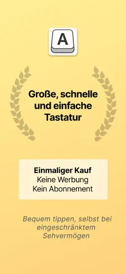 Screenshot von Die Große Tastatur auf dem iPhone 1