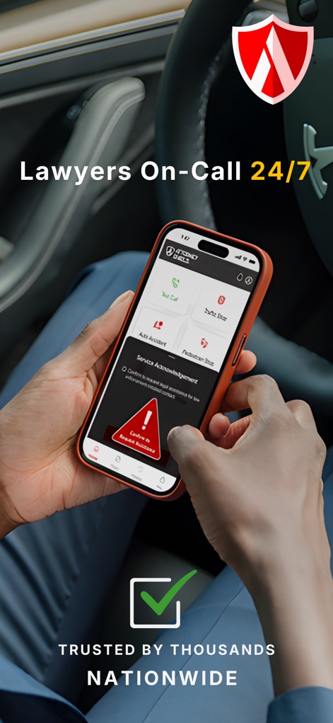 Attorney Shield Inc - Users can quickly request legal support with a single tap and receive immediate confirmation for peace of mind.