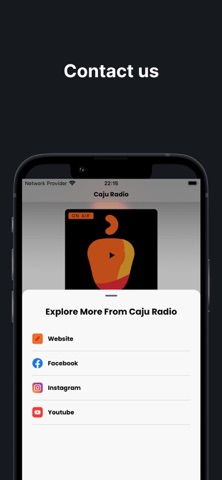 Caju Radio iPhone screenshot