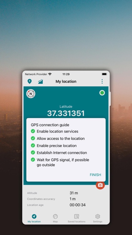 My GPS Coordinates °