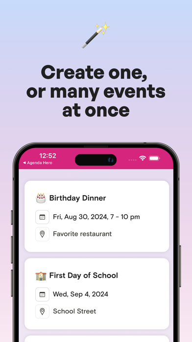 Agenda Hero Screenshot
