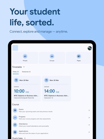 North West Regional College iPad screenshot