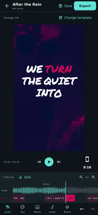 AI Lyric Video Maker screenshot 1